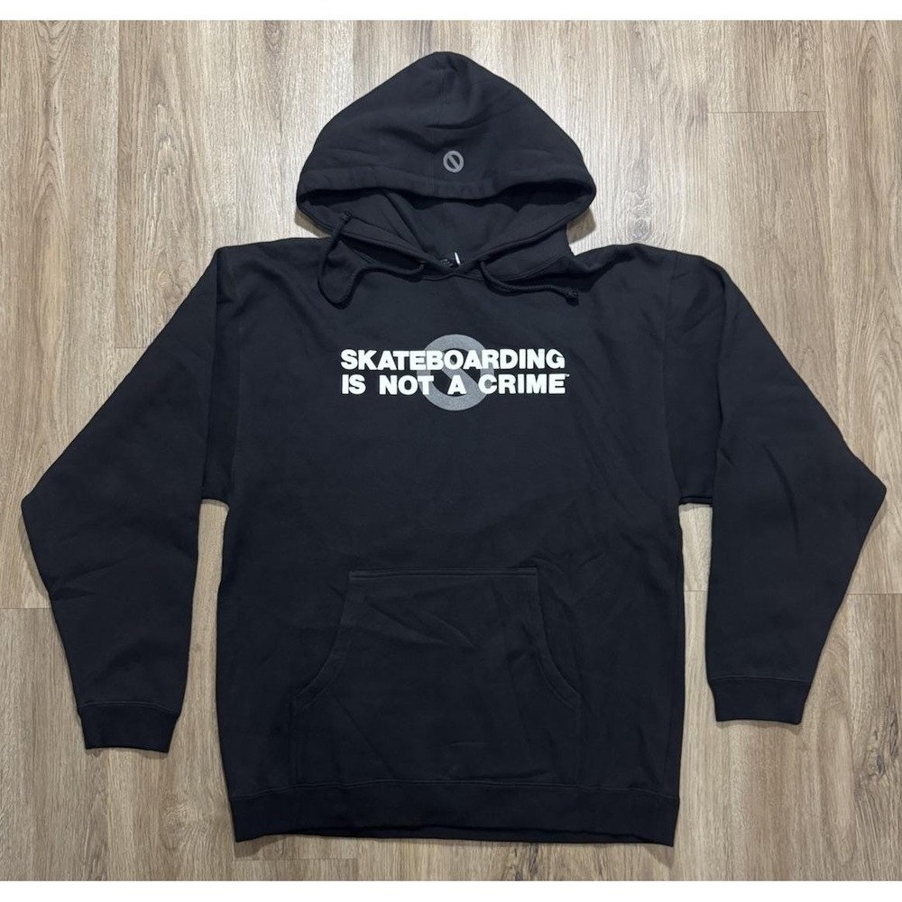 Y2K NHS‎ Skateboarding Is Not A Crime Black Hoodie Size M